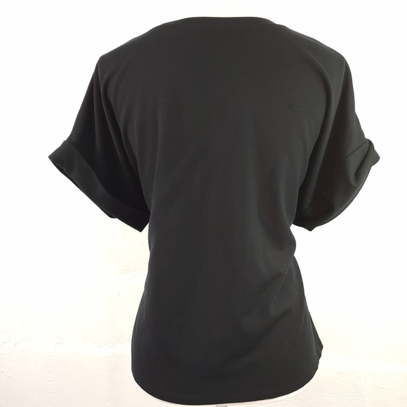 Express Black Belted Top - Size M - Picture 7 of 13